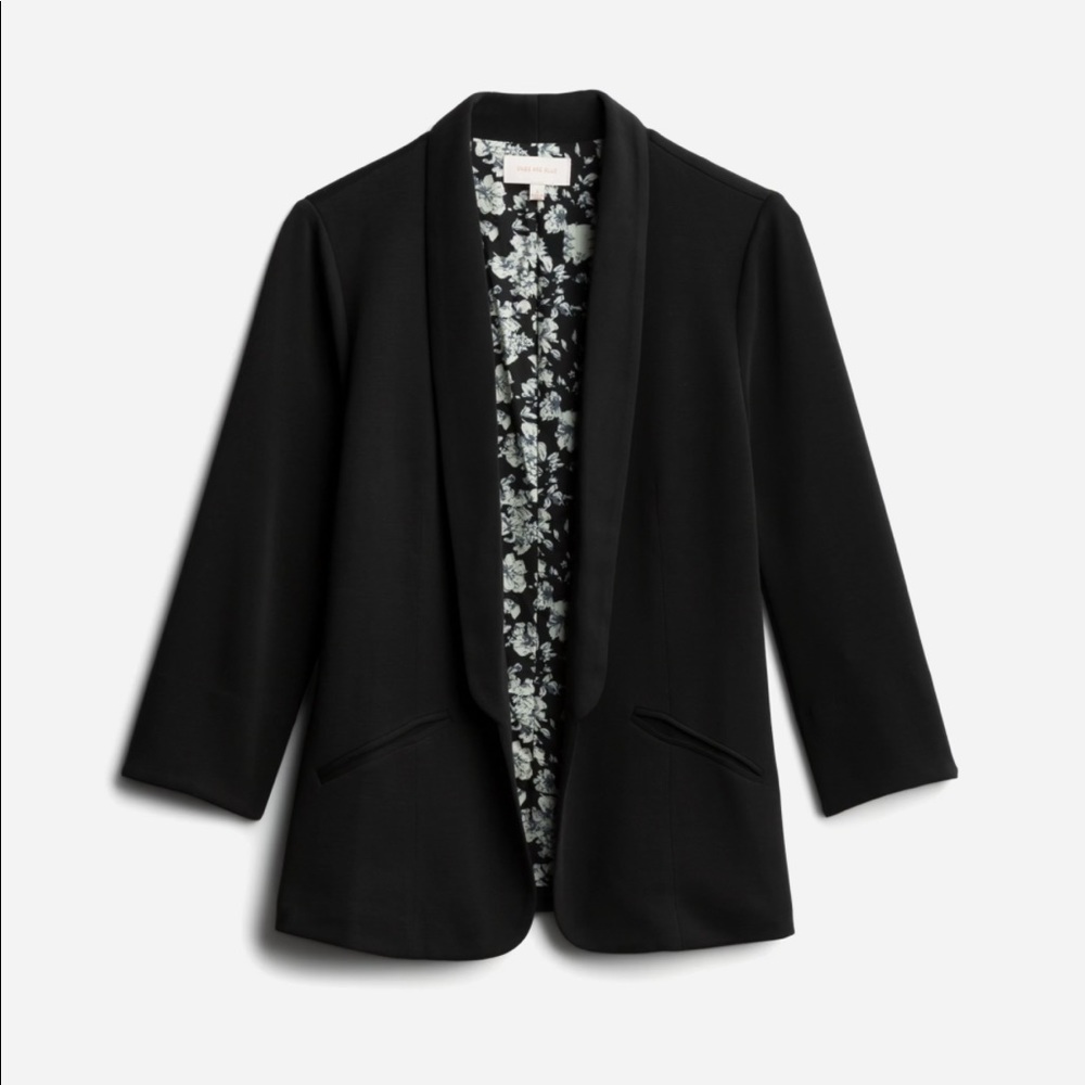 Black Scuba Blazer